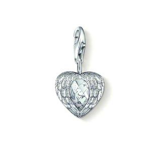 THOMAS SABO wing Crystal heart bracelet charm